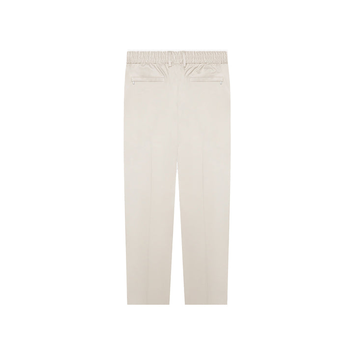 VALENZA - SUPIMA TAPERED TROUSER - PEARL GREY