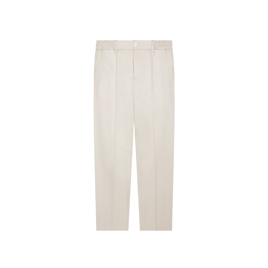 VALENZA - SUPIMA TAPERED TROUSER - PEARL GREY