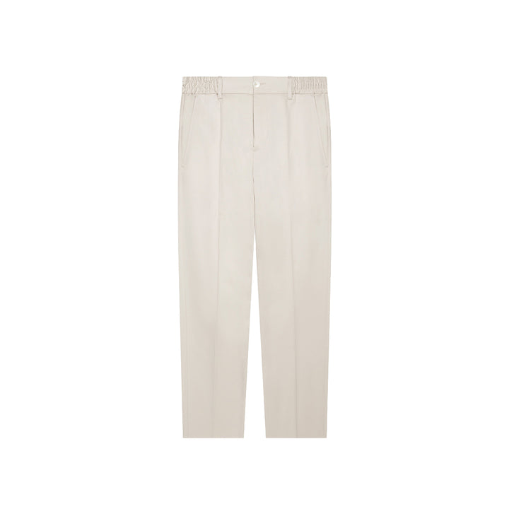 VALENZA - SUPIMA TAPERED TROUSER - PEARL GREY