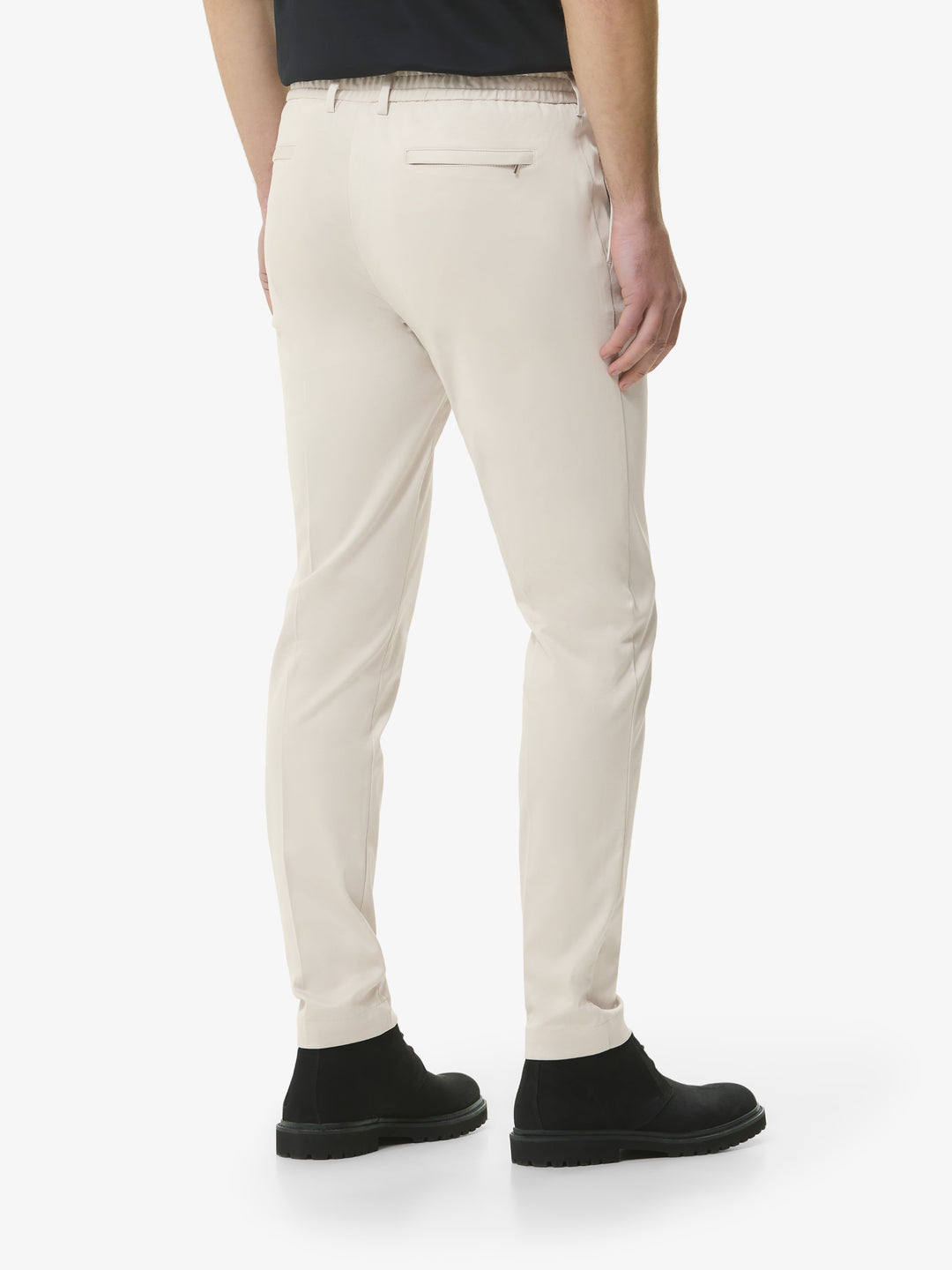 VALENZA - SUPIMA TAPERED TROUSER - PEARL GREY