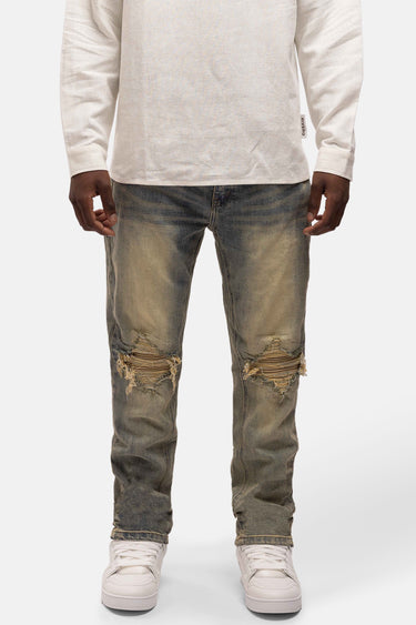 RIVERO - REGULAR REPAIRED DENIM JEANS