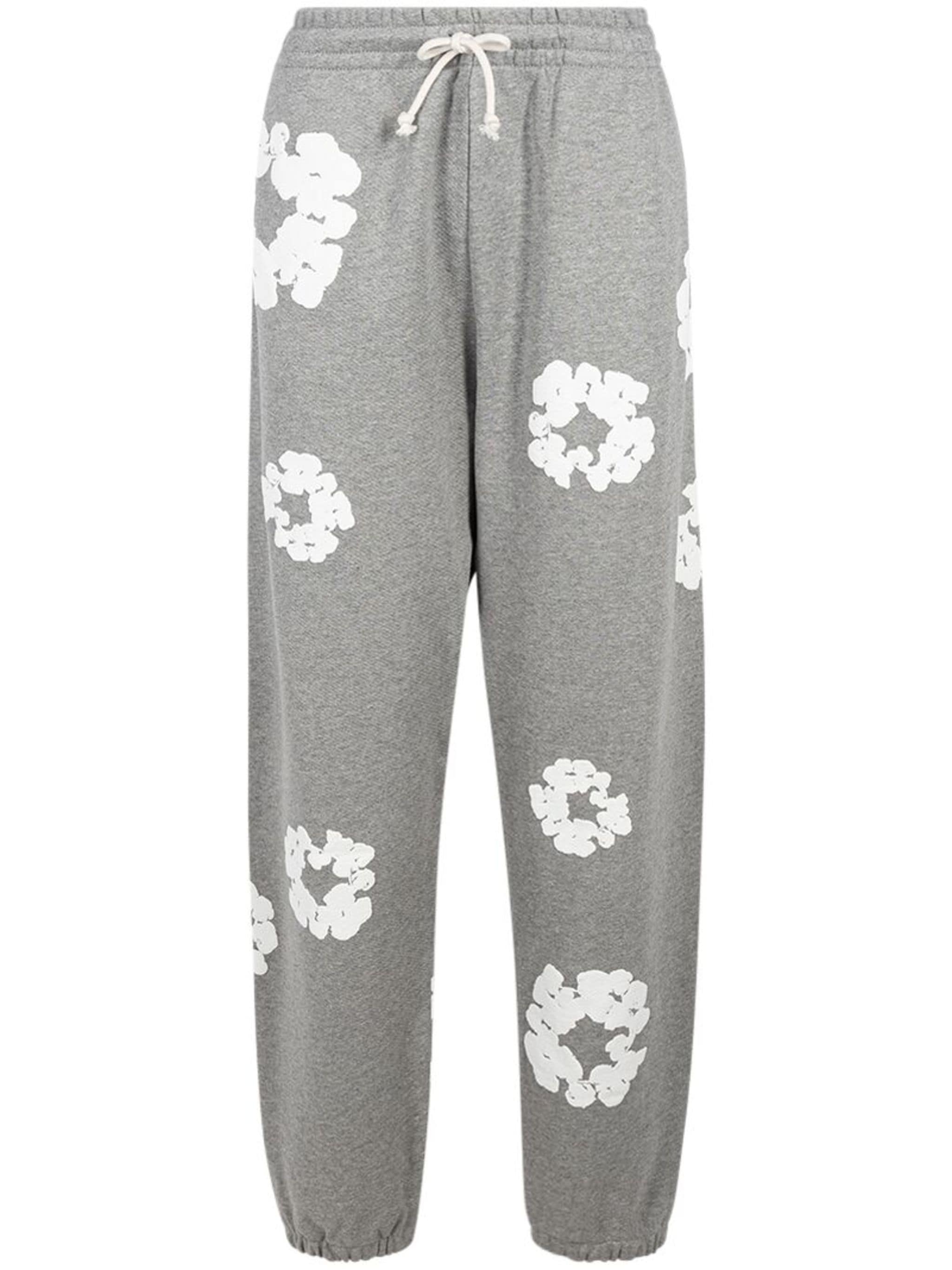 DENIM TEARS - THE COTTON WREATH SWEATPANTS GREY