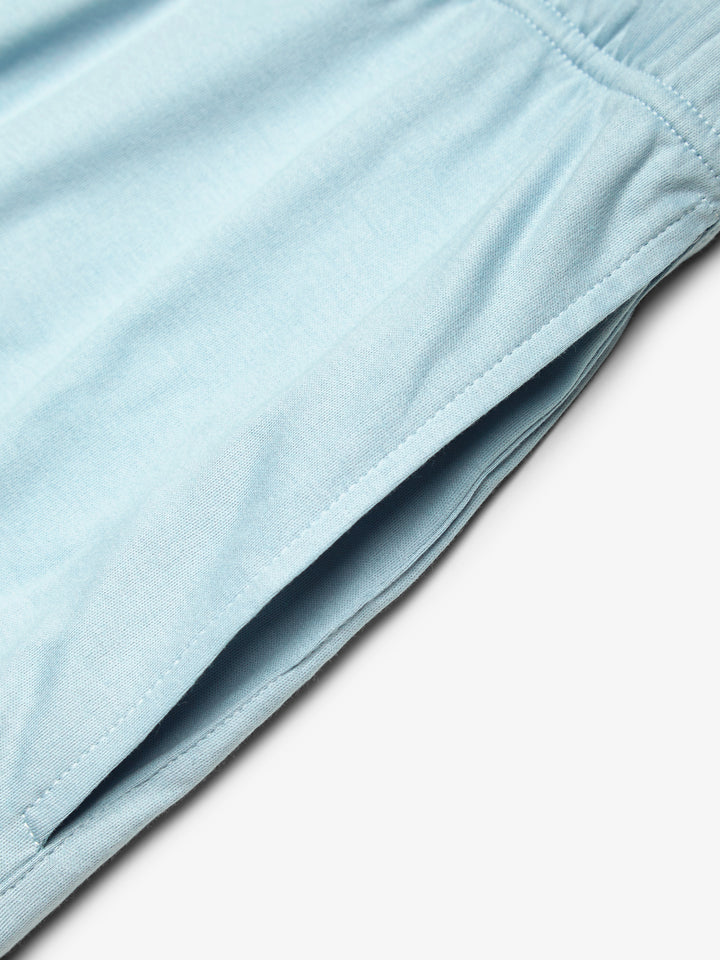 VALENZA - INTERLOCK SUPIMA SPORT SHORTS - BLUE DIAMOND