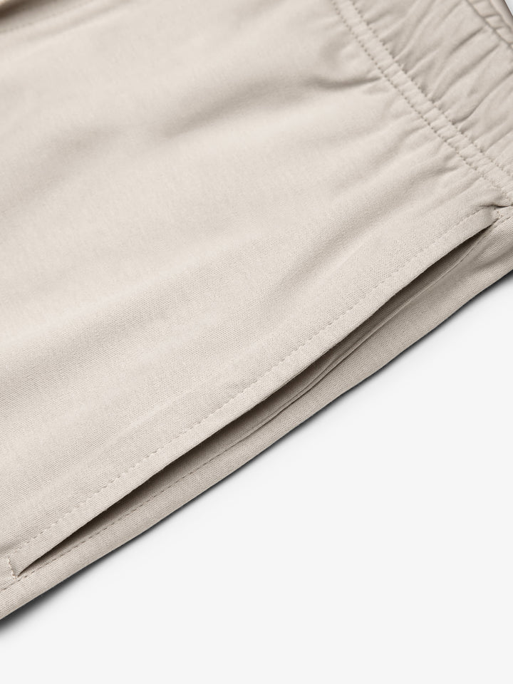 VALENZA - INTERLOCK SUPIMA SPORT SHORTS - PEARL GREY
