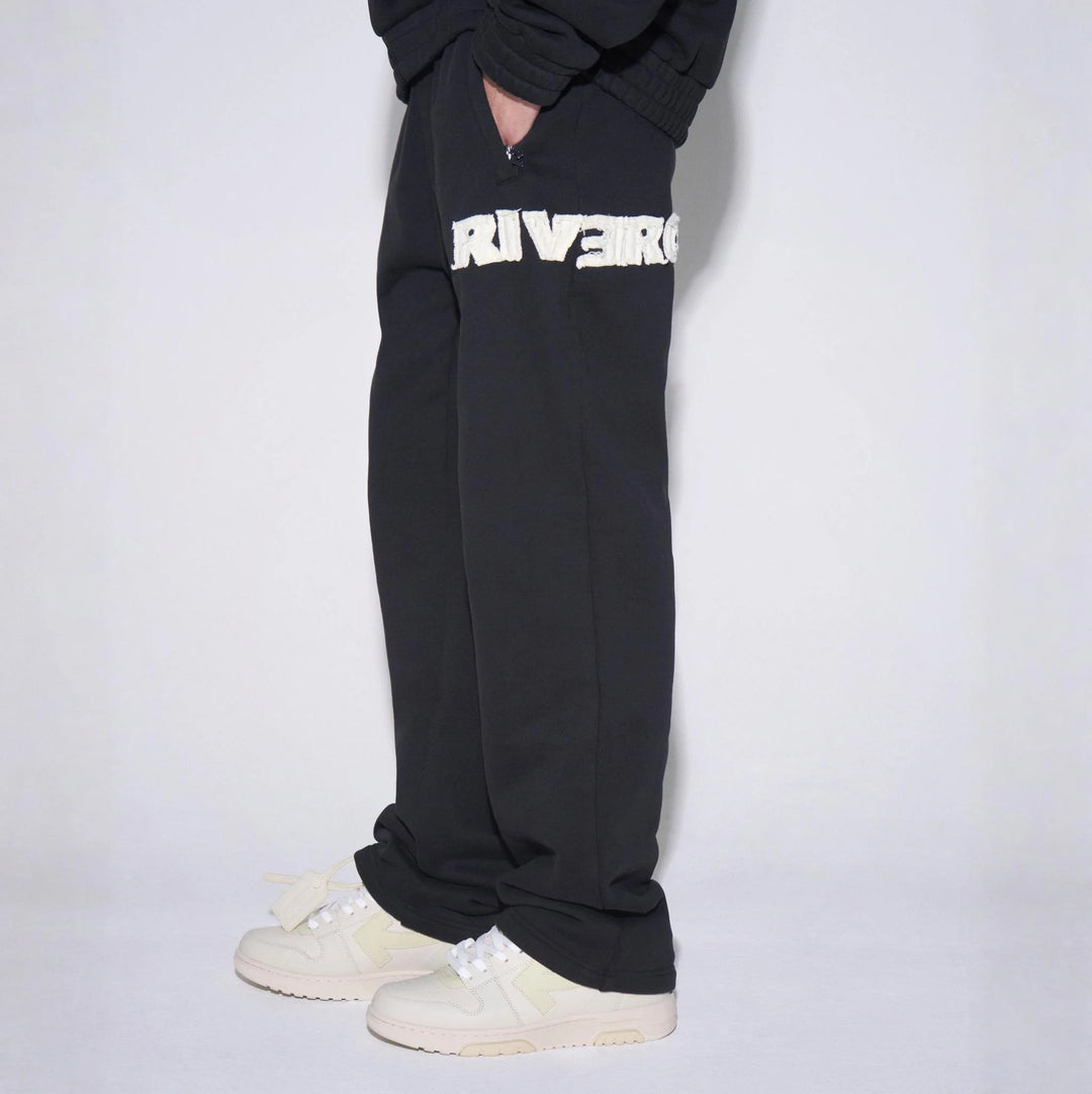 RIVERO - FRAYED ECHO JOGGER - BLACK