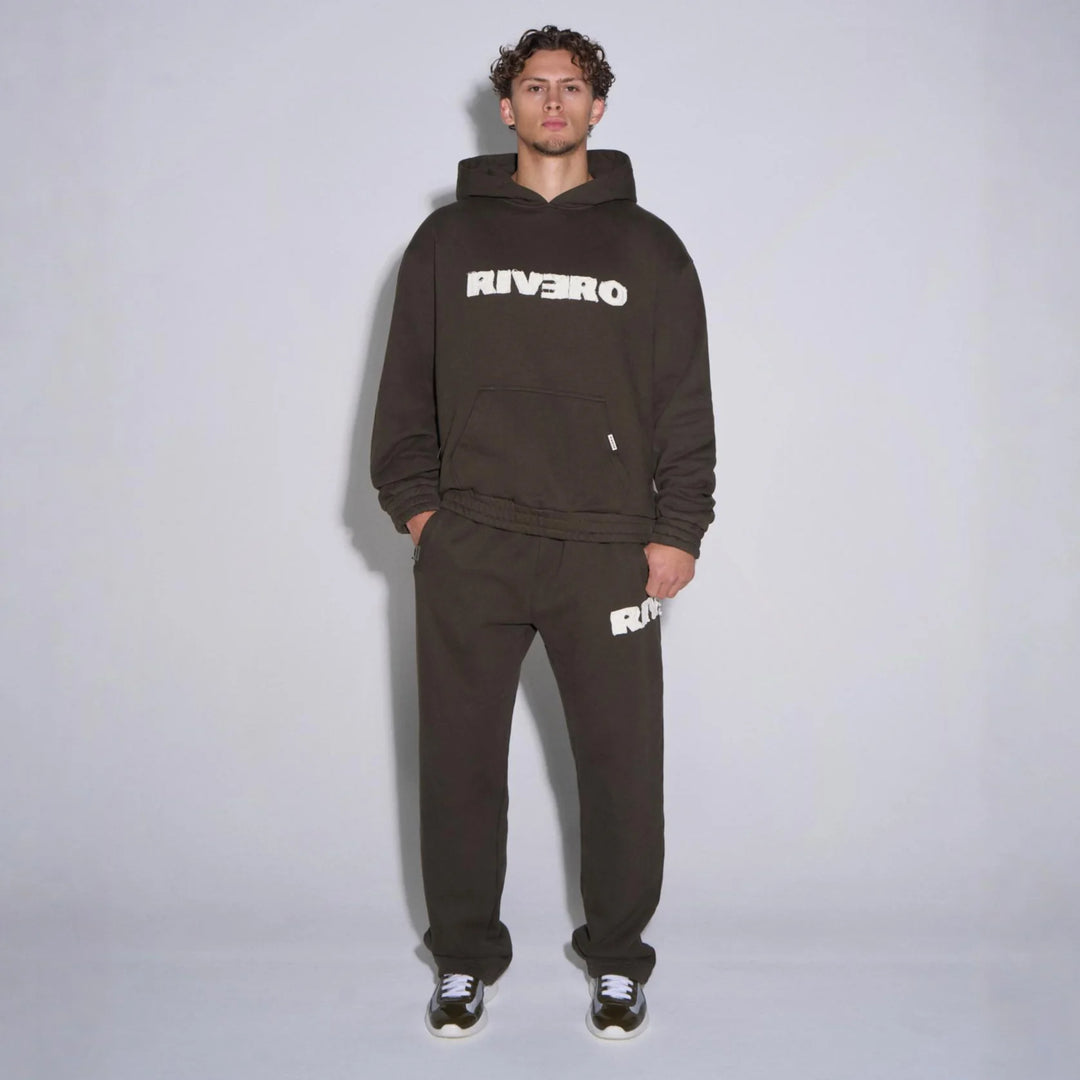 RIVERO - FRAYED ECHO JOGGER - BROWN