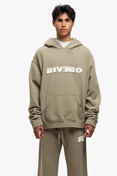 RIVERO - FRAYED ECHO HOODIE