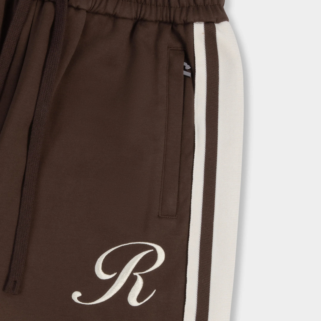 RIVERO - DUAL STRIPE TRACKPANTS BROWN/CREAM