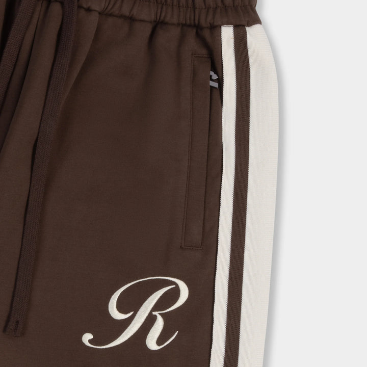 RIVERO - DUAL STRIPE TRACKPANTS BROWN/CREAM
