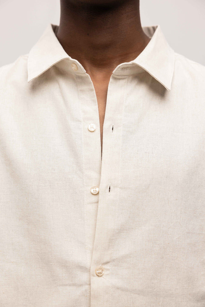 RIVERO - LINEN SHIRT SAND