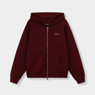 RIVERO - SCUBA ZIP HOODIE MAROON