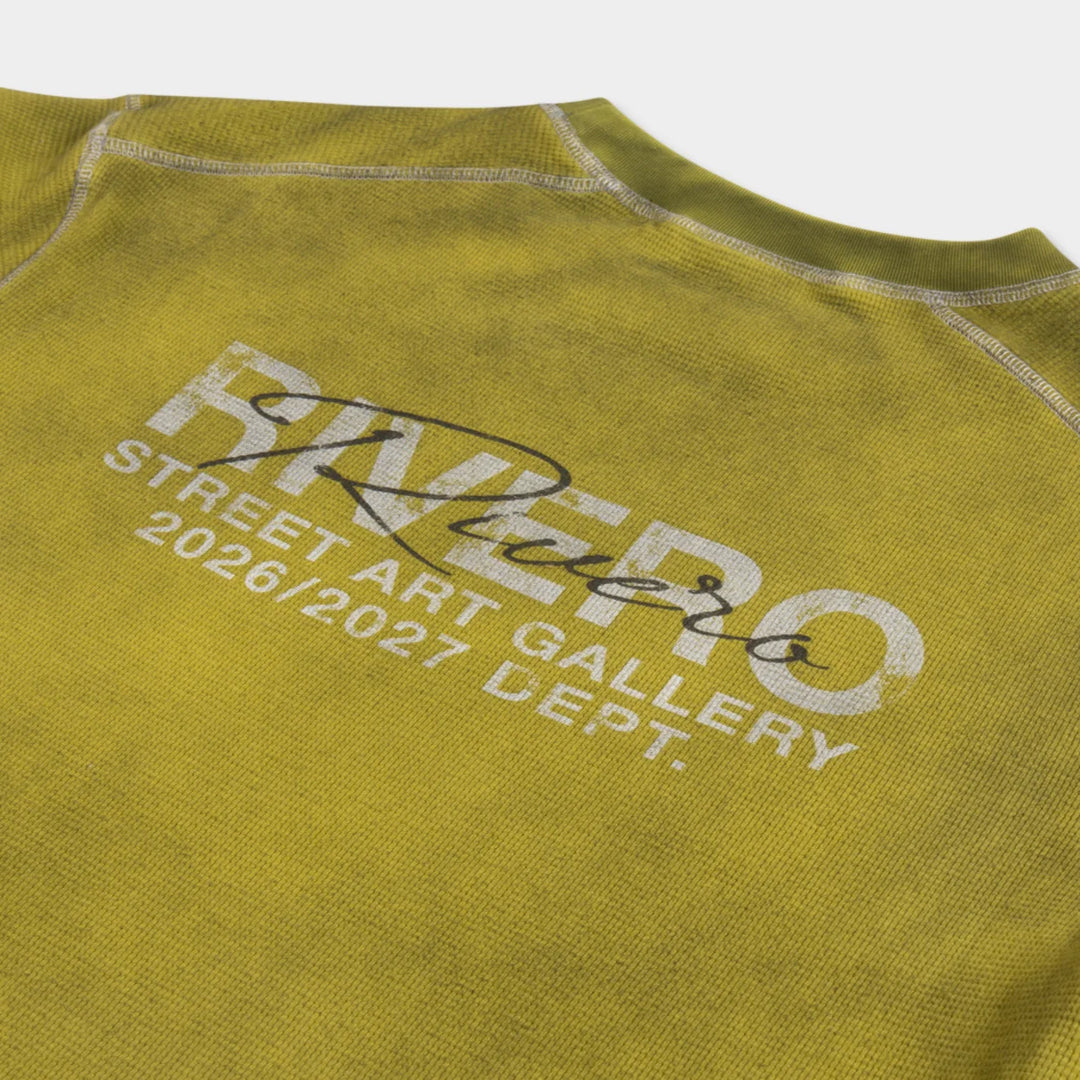 RIVERO - CONTRAST AGED WAFFLE LONGSLEEVE