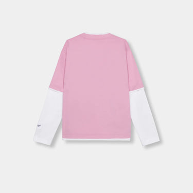 RIVERO - FORM CONTRAST LONGSLEEVE - WHITE/PINK