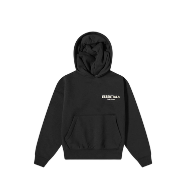 FEAR OF GOD ESSENTIALS KIDS BLACK / STRETCH LIMO HOODIE (SS22)