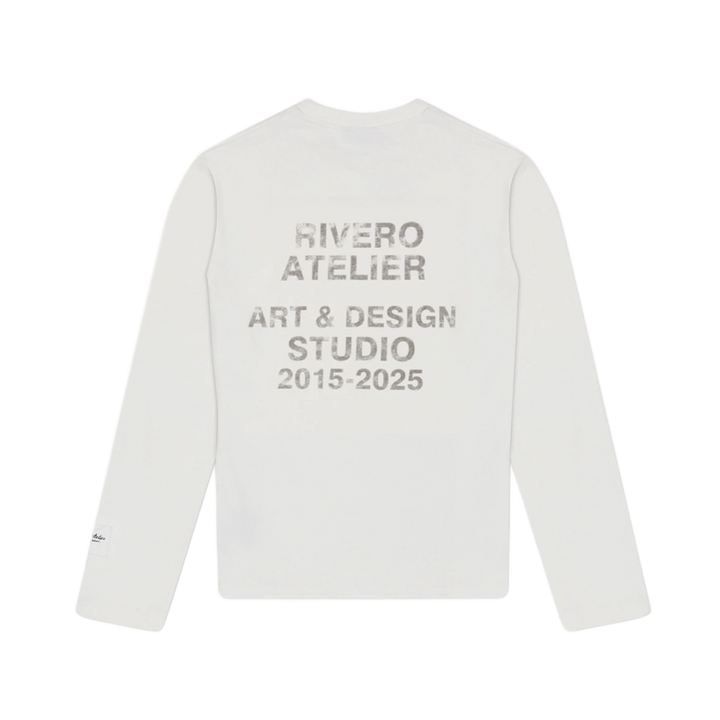 RIVERO - ART &amp; DESIGN WAFFLE LONGSLEEVE WHITE