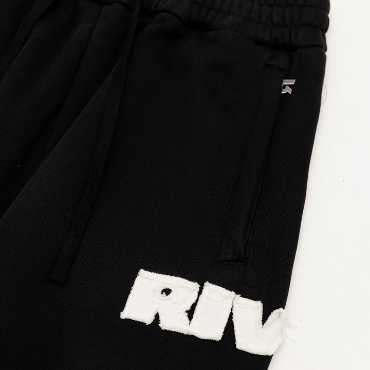 RIVERO - FRAYED ECHO JOGGER - BLACK