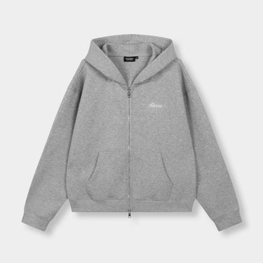 RIVERO - SCUBA ZIP HOODIE GREY