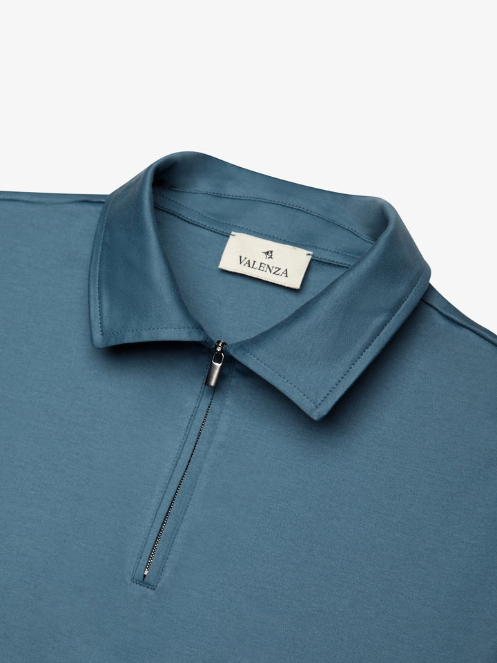 VALENZA - SUPIMA POLO ZIP COLLAR S/S - MONSOON
