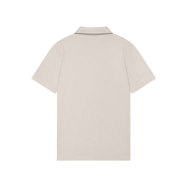VALENZA - SUPIMA POLO ZIP COLLAR S/S - PEARL GREY