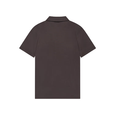 VALENZA - SUPIMA POLO ZIP COLLAR S/S - ASPHALT