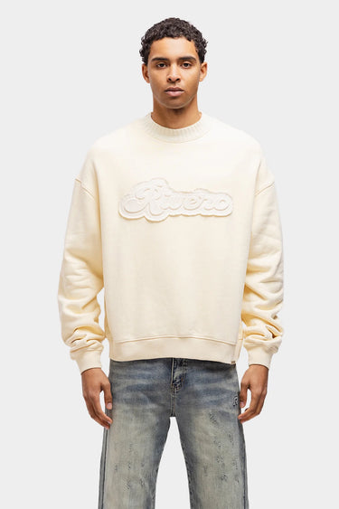 RIVERO EMBOSSED SWEATER OFF WHITE Concept R