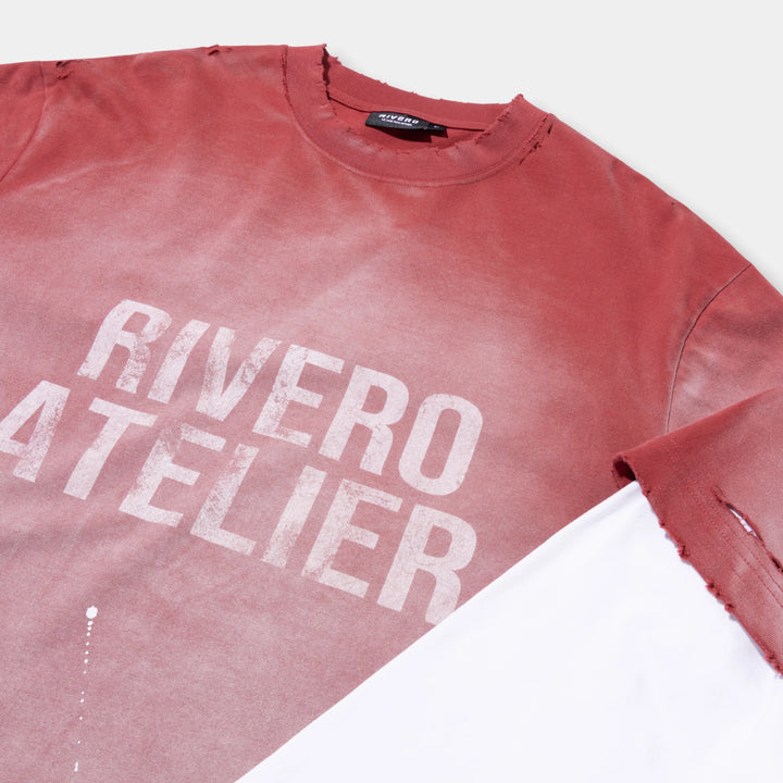 RIVERO - FADE ARTIFACT DOUBLE LAYERED TEE