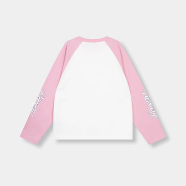 RIVERO - FORM CONTRAST LONGSLEEVE - WHITE/PINK
