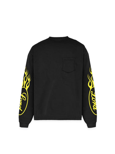 LORD CULTURE - LONG SLEEVE TEE - BLACK YELLOW