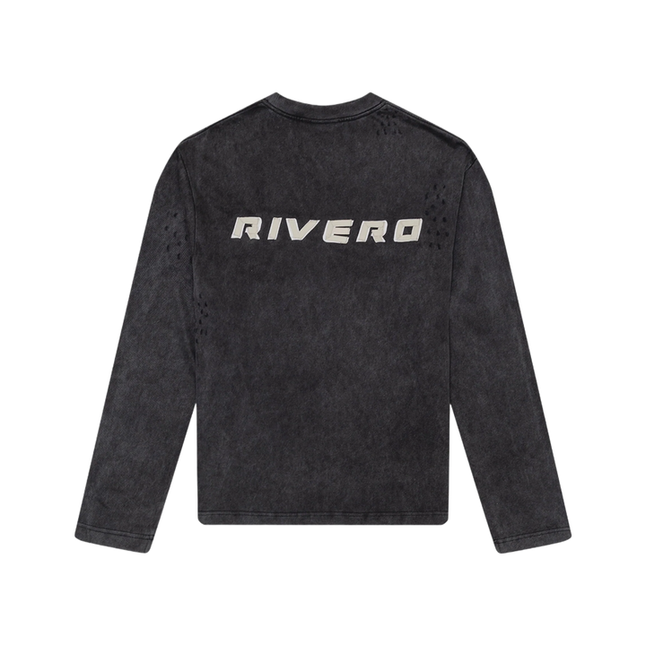 RIVERO - SIGNATURE TAPED LONGSLEEVE WASHED BLACK