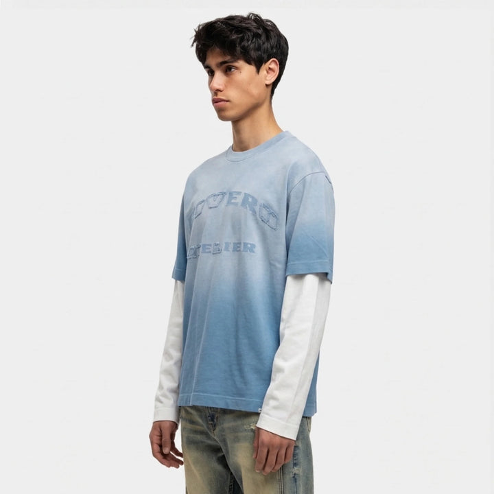 RIVERO - SKY WASHED STATEMENT DOUBLE LAYERED TEE
