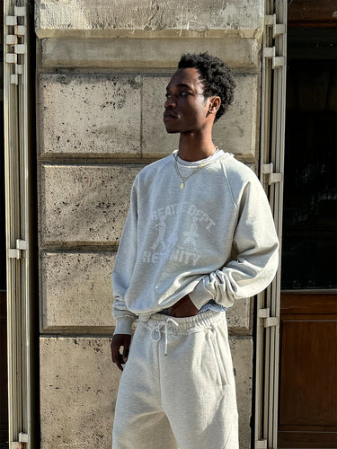 RETERNITY - CREATIVE DEPT LOGO CREWNECK - MELANGE GREY