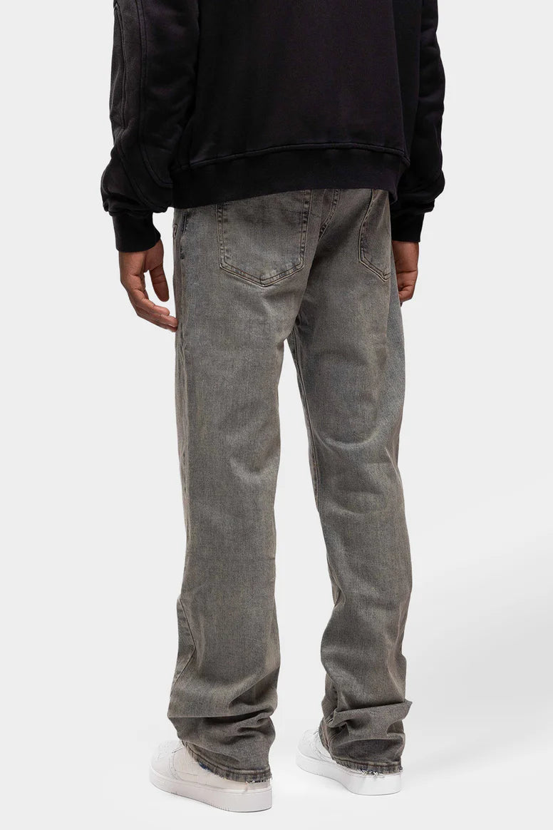 RIVERO - RELAXED VINTAGE WASHED EMBOSSED DENIM JEANS