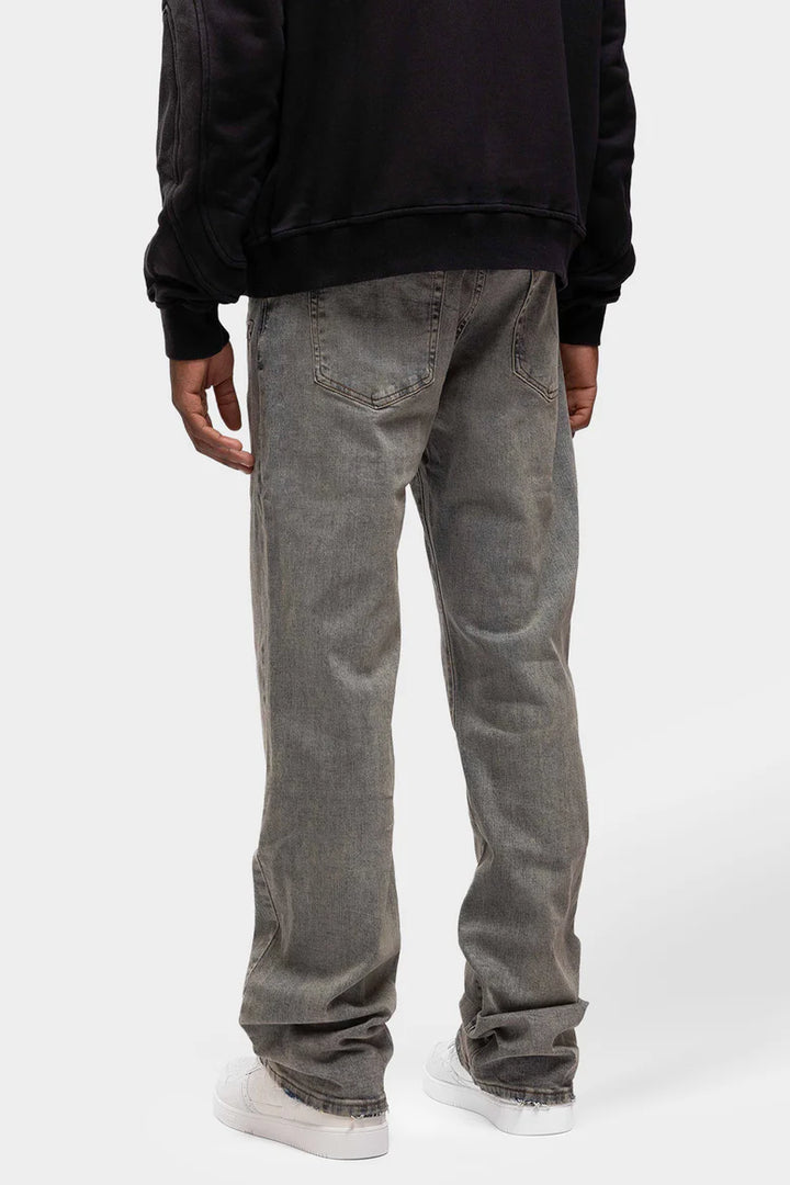 RIVERO - RELAXED VINTAGE WASHED EMBOSSED DENIM JEANS