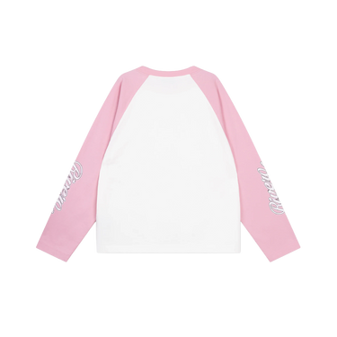 RIVERO - FORM CONTRAST LONGSLEEVE - WHITE/PINK