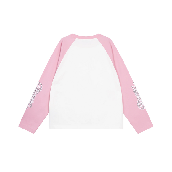 RIVERO - FORM CONTRAST LONGSLEEVE - WHITE/PINK