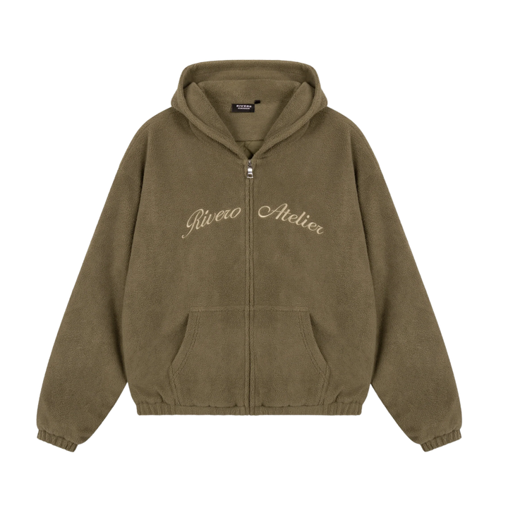 RIVERO - ATELIER COZY TEDDY ZIP HOODIE
