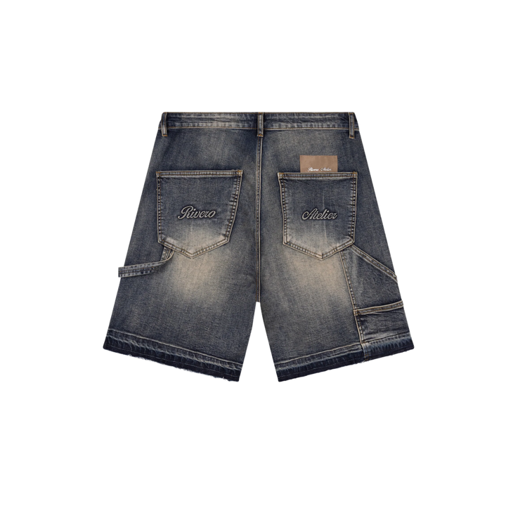 RIVERO - WORKER DENIM SHORTS MIDNIGHT BLUE