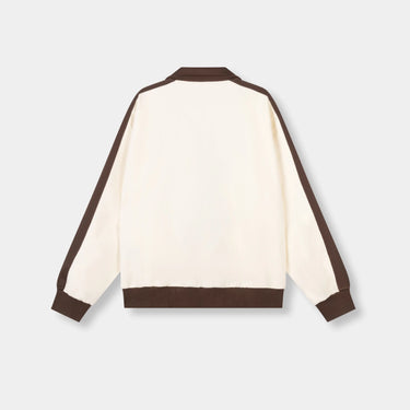 RIVERO - DUAL STRIPE TRACKJACKET BROWN/CREAM