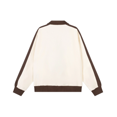 RIVERO - DUAL STRIPE TRACKJACKET BROWN/CREAM