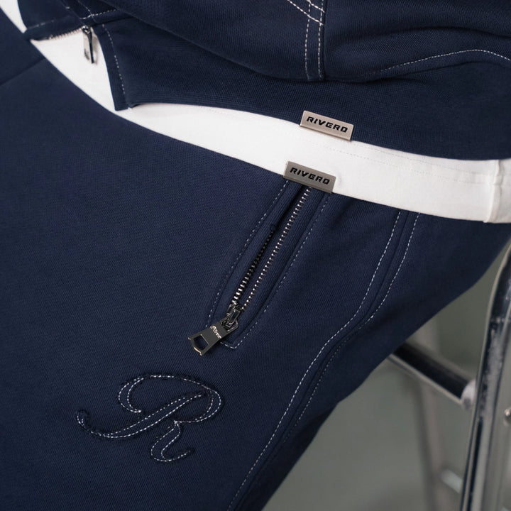 RIVERO - SEAMS ZIP JOGGER - NAVY