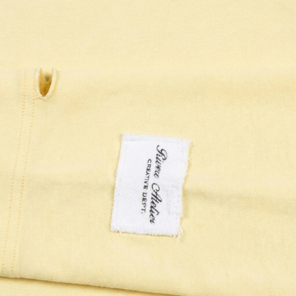 RIVERO - ATELIER DISTRESSED LONGSLEEVE - SOFT YELLOW