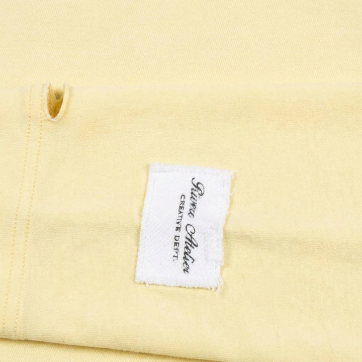 RIVERO - ATELIER DISTRESSED LONGSLEEVE - SOFT YELLOW