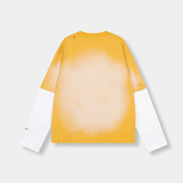RIVERO - FADE ARTIFACT SUN BLEACH DOUBLE LAYERED TEE