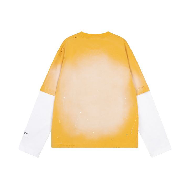 RIVERO - FADE ARTIFACT SUN BLEACH DOUBLE LAYERED TEE