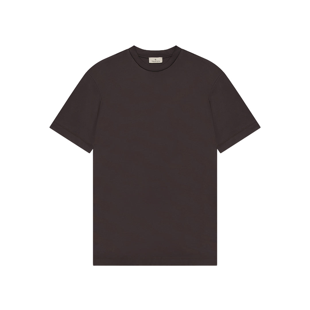 VALENZA - INTERLOCK SUPIMA T-SHIRT ASPHALT