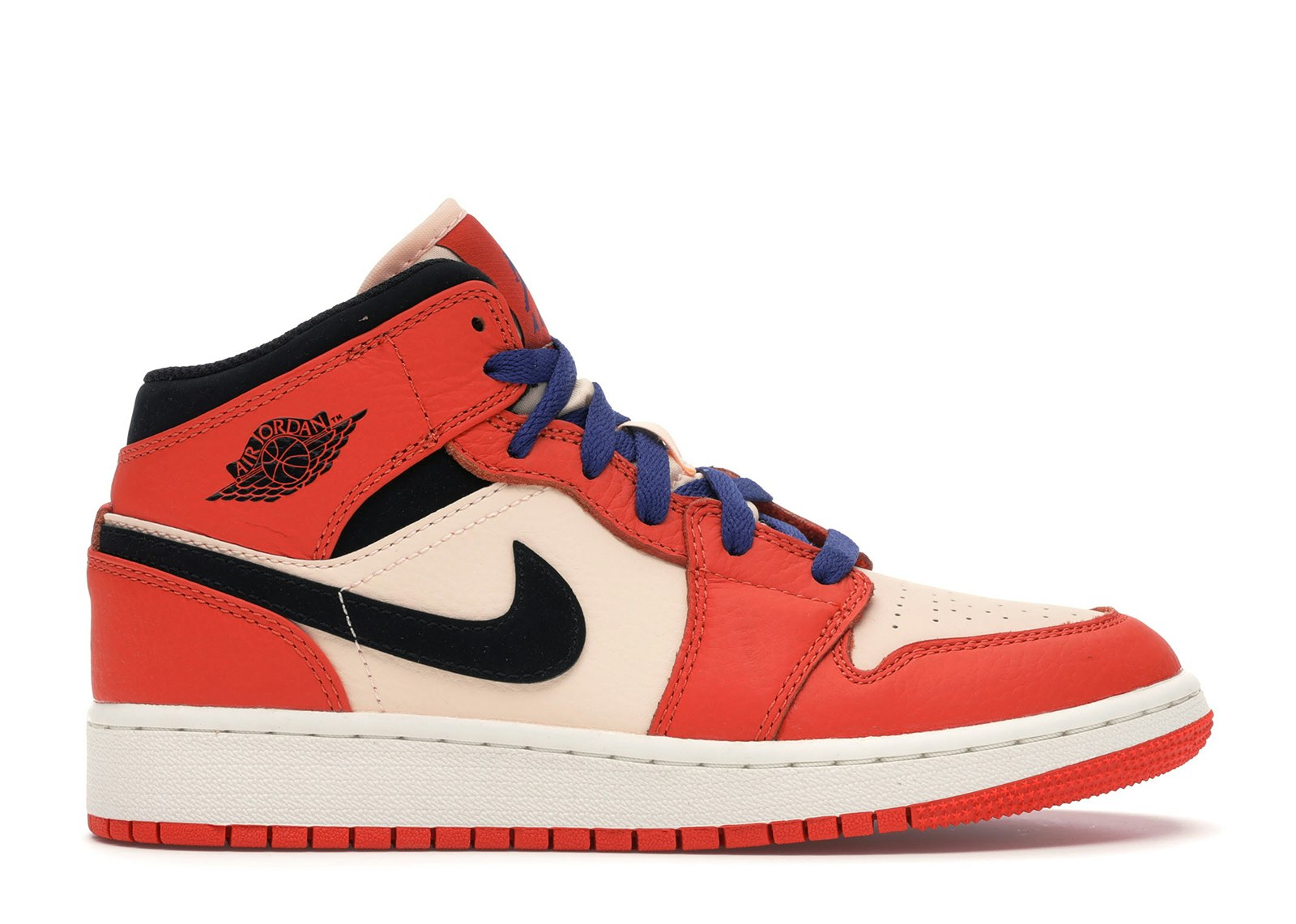 nike air jordan 1 mid black orange