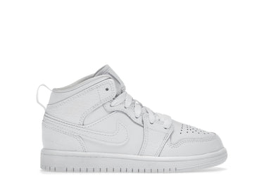 JORDAN 1 MID (PS) - WHITE/WHITE-WHITE