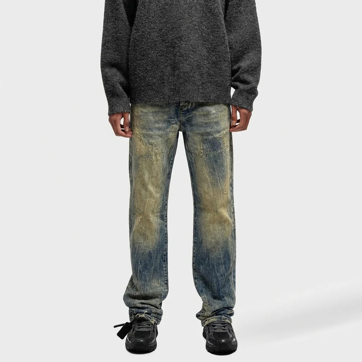 RIVERO - ARTISAN DAMAGE WASHED DENIM