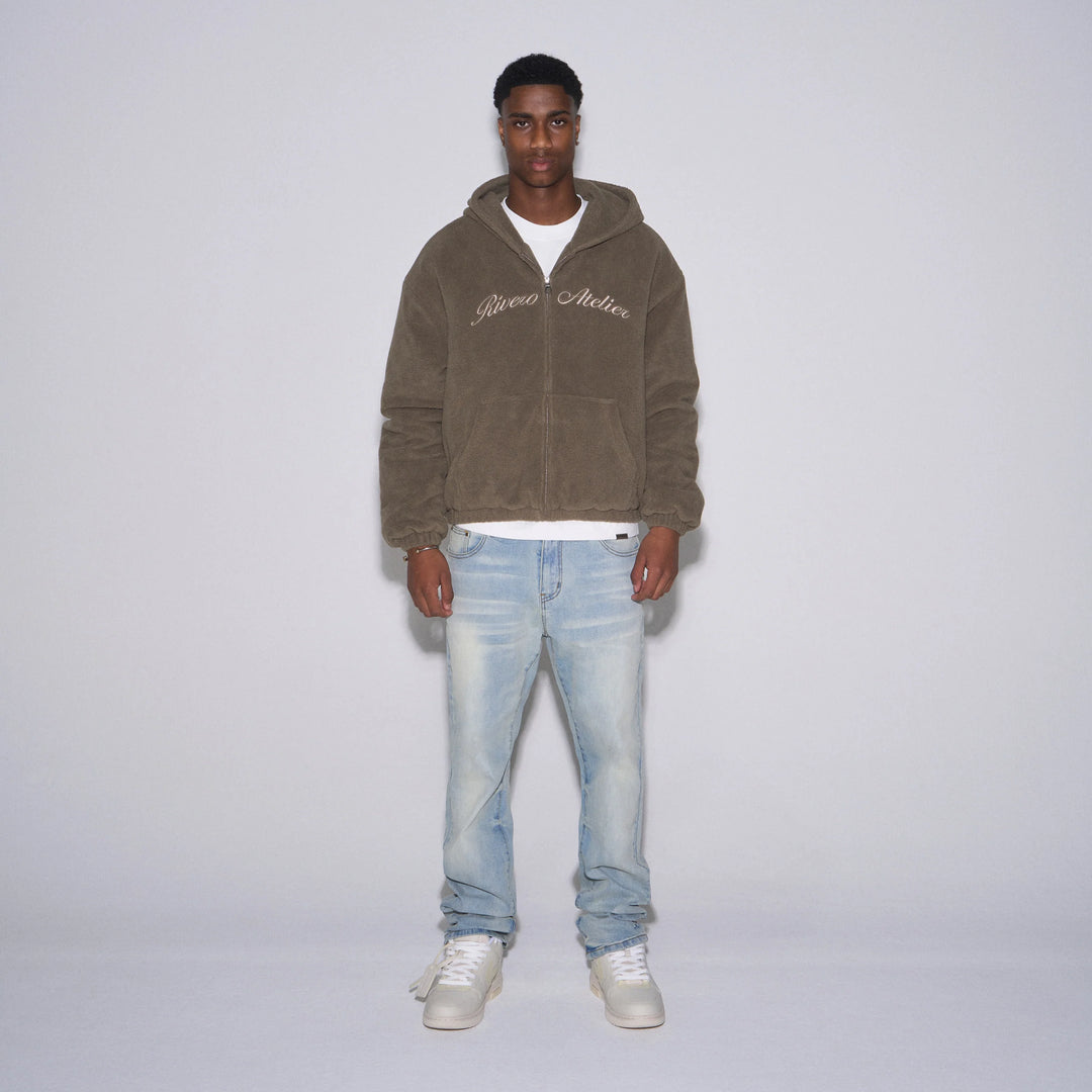 RIVERO - ATELIER COZY TEDDY ZIP HOODIE