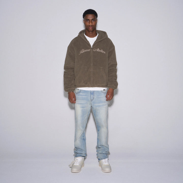 RIVERO - ATELIER COZY TEDDY ZIP HOODIE